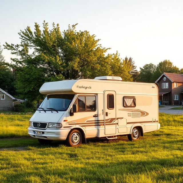 Camper parking in Kuldiga